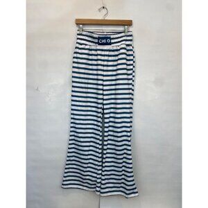 TCL The Collegiate Lineup Chi-O Striped Boxing Pant Small Wide Leg Elastic Waist